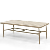 Patio Table for 8, Large Modern Rectangle Outdoor Dining Table
