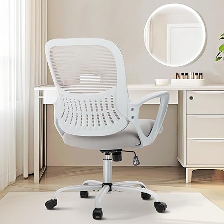 Office Computer Desk Managerial Executive Chair, Ergonomic Mid-Back Mesh Rolling Work