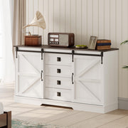Farmhouse Dresser for Bedroom  Wide Chest of Drawers