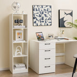 Vertical Bookcase, 56” Tall Narrow Freestanding Bookshelf with Anti-toppling Fittings,