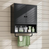 Bathroom Cabinet Wall Mounted with 2 Doors and Adjustable Shelf Metal Medicine Cabine