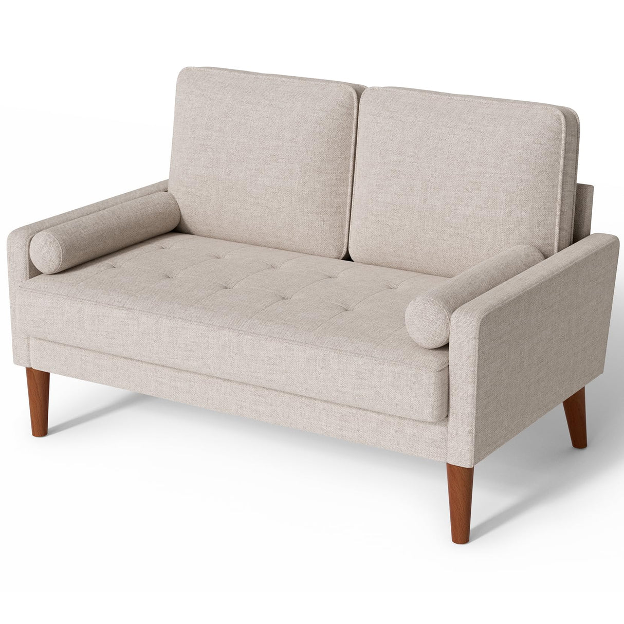 Loveseat Sofa, 48" Small Sofa Couch Mid Century Modern Couch for Small Spaces,