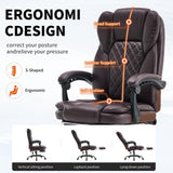 Big and Tall Executive Office Chair with Footrest - 400lbs Capacity