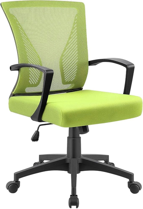 Office Chair Home Office Desk Chair Mid Back Mesh Desk Chair Ergonomic Lumbar