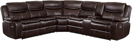 Double Reclining Sofa (Manual), Black