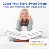 Pillows Standard Size Set of 2, Fluffy and Supportive 7D Down Alternative Bed Pillow