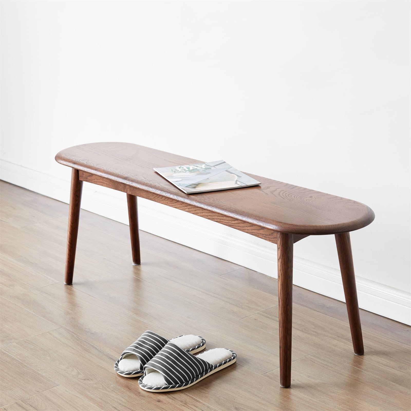 Dining Bench Indoor, Oak Table Bench for Dining Room
