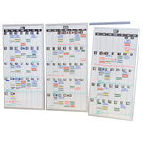 Office Magnetic Dry-Erase Whiteboard ModMonthly Planning Calendars (Set of 3)