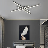 Modern LED Ceiling Light Fixture - 4 Lights Black
