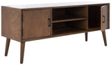 Home Collection Sorrel Mid-Century Brown 2-Door 1-Shelf Media 50-inch Flatscreen