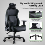 Gaming Chair,Big and Tall Gaming Chair with Footrest