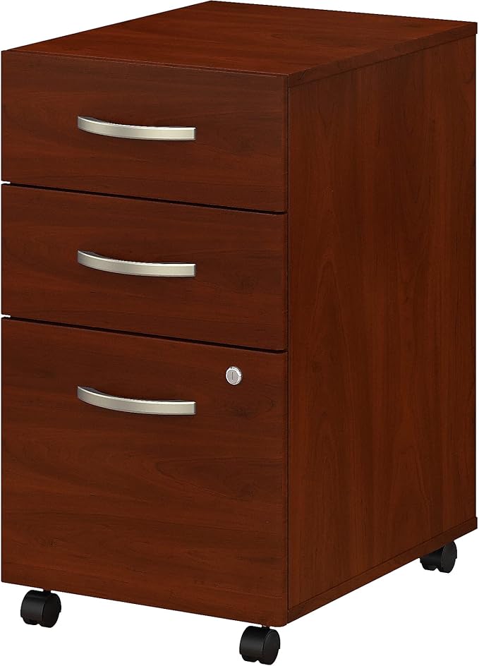 3-Drawer Vertical File Cabinet Locking Letter/Legal Platinum Gray 20-Inch D