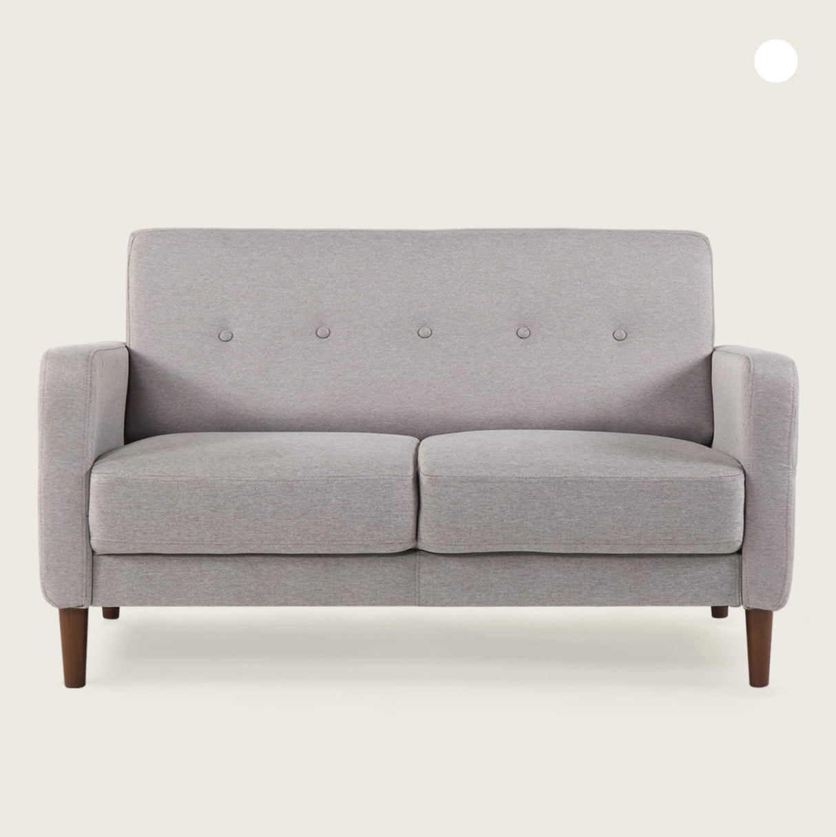 ADAIR Mid-Century Modern Loveseat / Sofa / Couch with Armrest Pockets