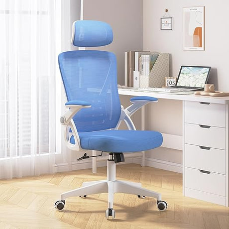 Ergonomic Office Chair, Mid Back Desk Chair with Adjustable Height, Swivel Chair