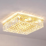 Lights Gold Crystal Flush Mount Ceiling Light Fixtures,Elegant Crystal Chandelier Pendant