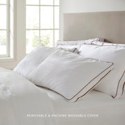 Latex Pillow - High Loft (6" - 7”) - Hypoallergenic Pillow with Shredded Latex Core