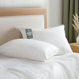 Hypoallergenic Bamboo Viscose Shell, Soft Bed Pillows King Size Set of 2