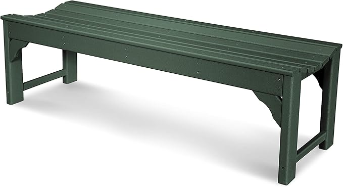 Traditional Garden 60-Inch Backless Bench, Sand