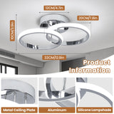 Round Modern Led Ceiling Light Fixtures, 6000K Cool White Hallway Light Fixtures Ceiling,