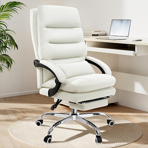Ergonomic Big and Tall Office Chair with Footrest and Lumbar Support