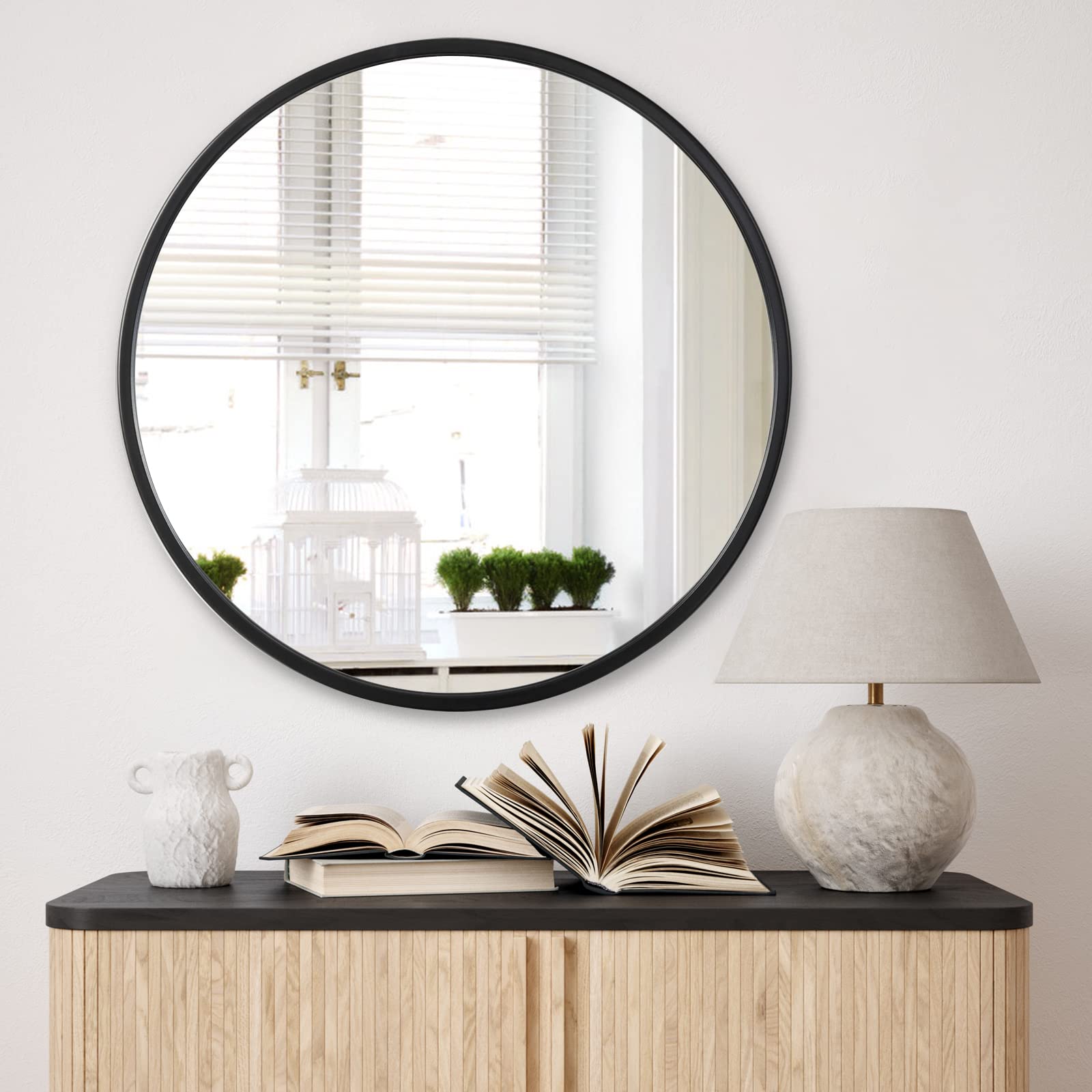 Wall Mirror,  Rustic Matte Mirror for Bathroom