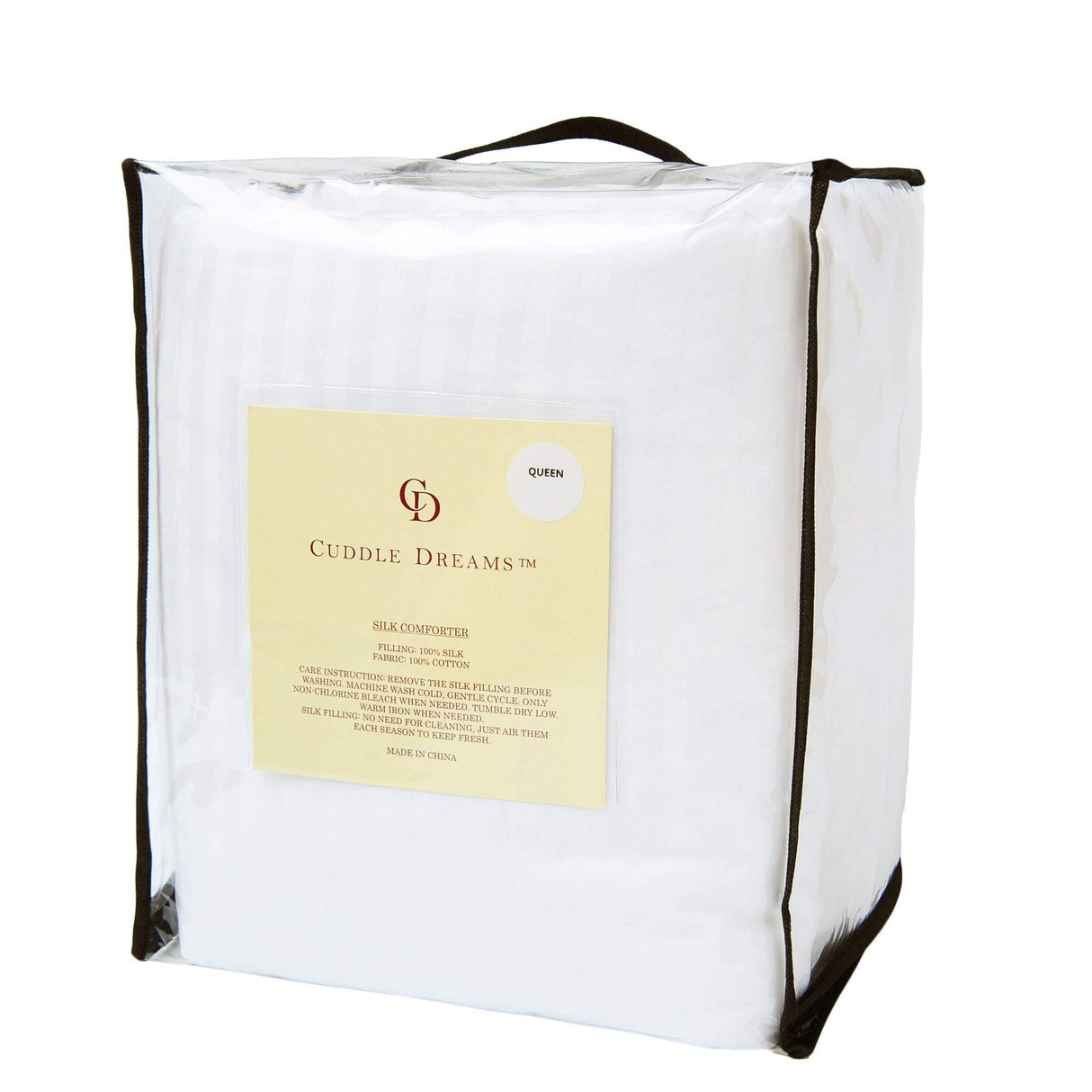 DREAMS Silk Comforter for Winter, 100% Long-Strand Silk Filling, Natural & Breathable (Cal. King Size)