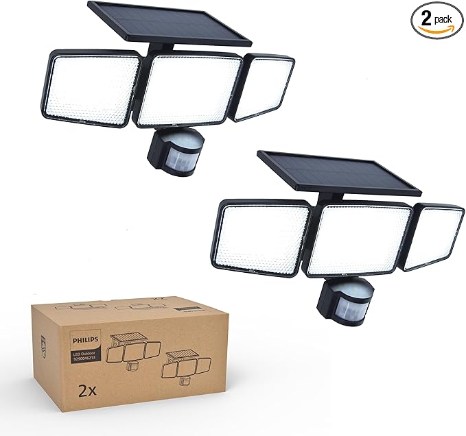 Solar Security Light Outdoor 302 LED 1200lm