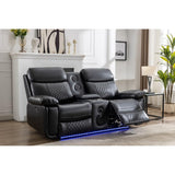 M046 Power Reclining Loveseat with Built-in Bluetooth Speakers, Console