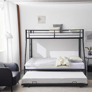 Twin Over Full Bunk Bed with Trundle, Triple Bunk Beds