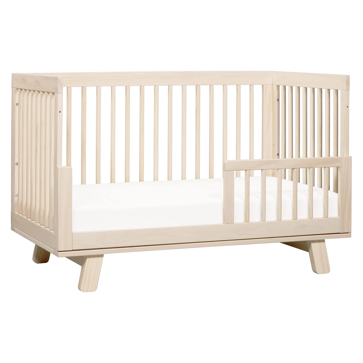 Hudson 3-in-1 Convertible Crib with Toddler Bed Conversion Kit in Washed Natural,