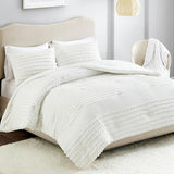 Spaces Cotton Comforter Set Jacquard Pom-Pom Tufts Design, Down Alternative,