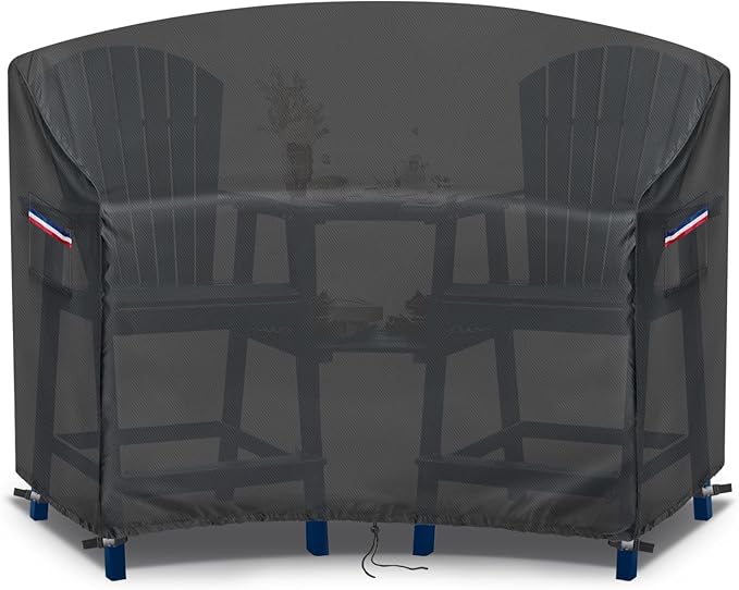 Tall Adirondack Chairs Set Cover,Waterproof Covers for Tall Adirondack Chair Set of 2