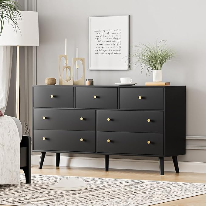 7 Drawers Dresser for Bedroom, 55'' Dressers
