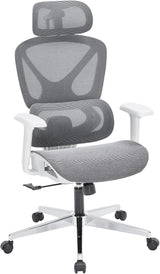 Office Chair, Mesh Chair with Tilt Function and Lumbar Support
