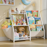 Kids Bookshelf and Toy Storage, Kids Book Sling Shelf,  Toy Storage Organizer