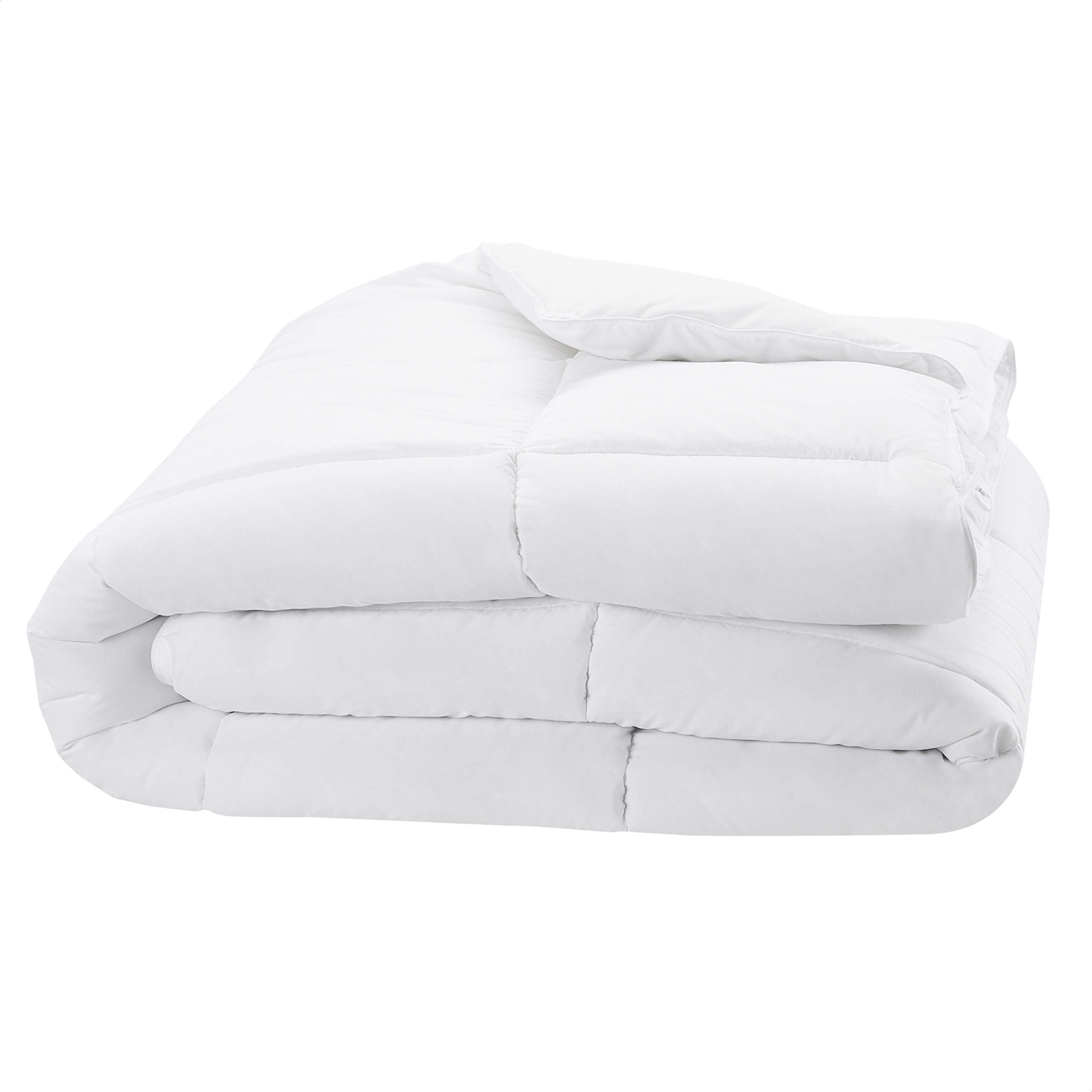 White Down Alternative Comforter and Duvet Insert with Corner Tabs (Full/Queen, Light)
