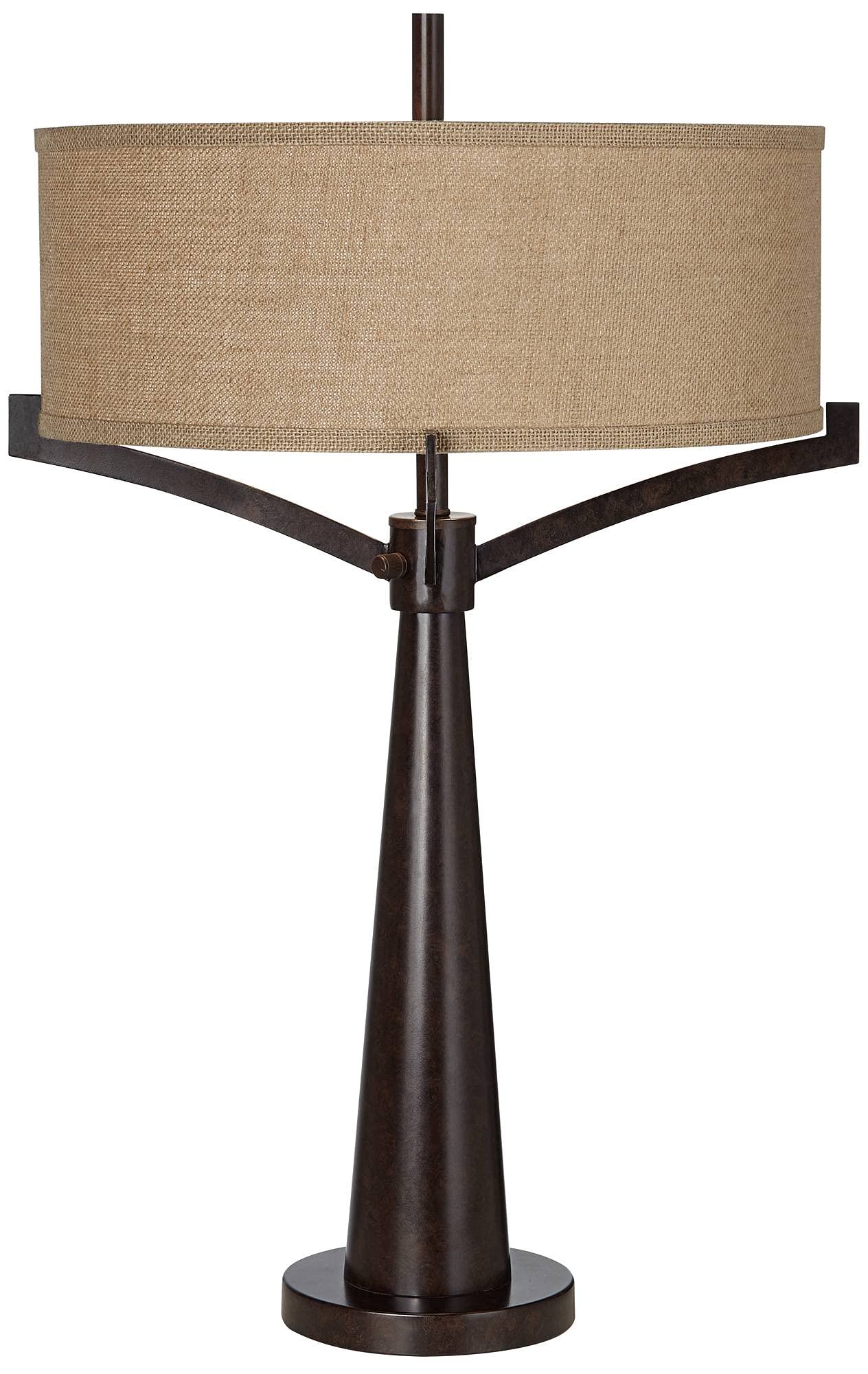 Iron Works Tremont Rustic Farmhouse Table Lamp 31 1/2" Tall Allegheny Bronze Brown Iron