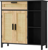Bathroom Cabinet, Floor Storage Cabinet with Doors and Shelves, Coffee Bar Cabinet