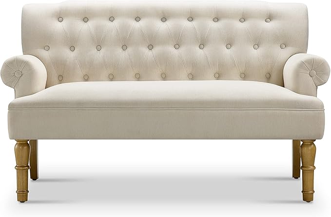 Drennan Loveseat - Sofa for Living Room, Linen, Ash