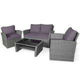 Furniture Set, All Weather Outdoor Sectional Rattan Sofa Set