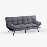 Fabric Futon Sofa Bed, Memory Foam Couch Convertible Loveseat, Sleeper Sofa