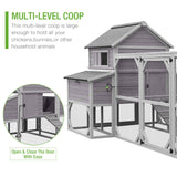 Chicken Coop Outdoor 135" Super Large Wooden Chicken House Poultry Cage