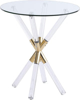 Mercury Collection Modern | Contemporary Round Shaped End Table