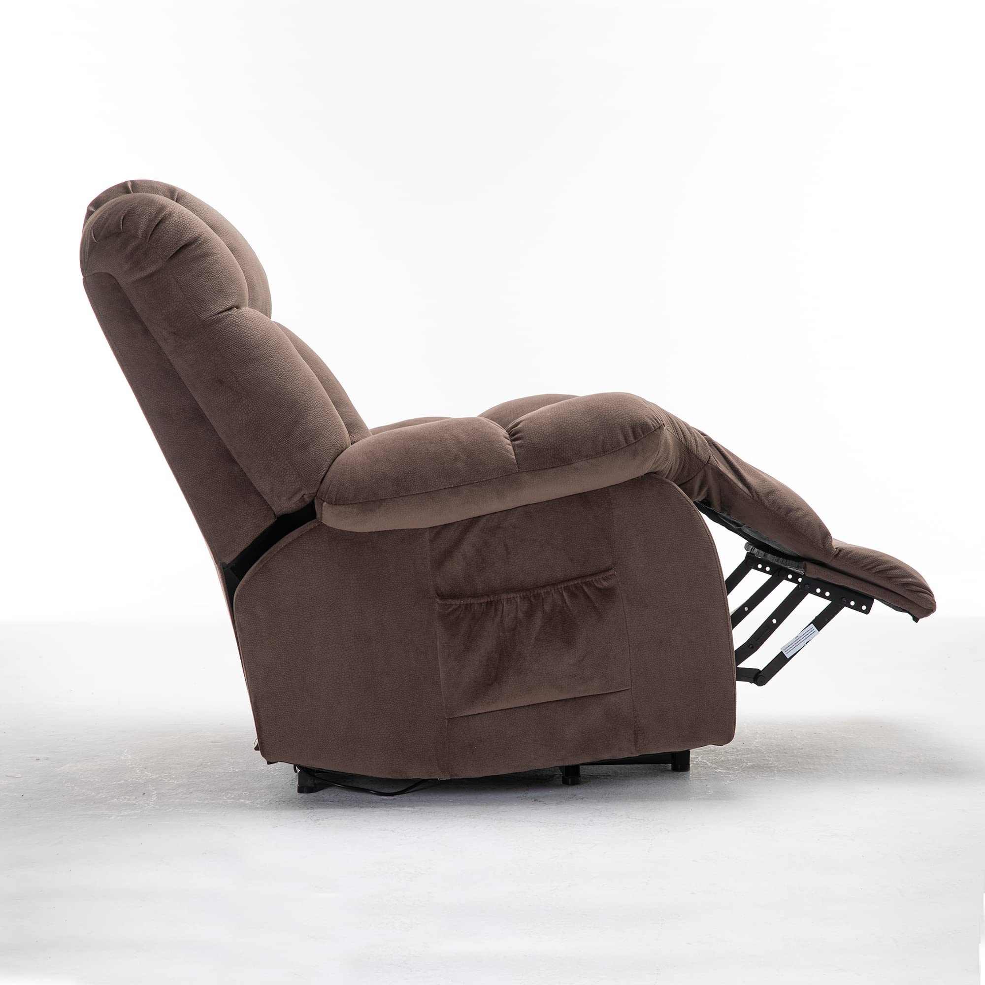 LiftEase Electric Lift Recliner Chair – Infinite Position, Coffee Microfiber