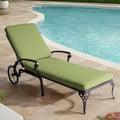 Chaise Lounge Chair Outdoor - Patio Lounge Aluminum Recliner Chair with Cushion
