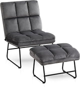 Accent Chair with Ottoman