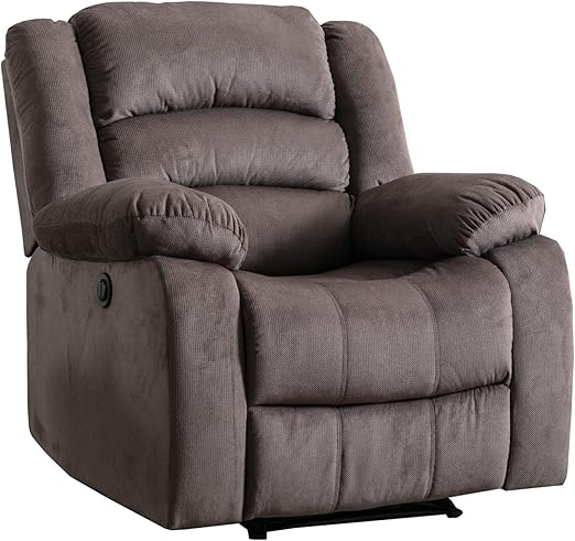 Classic Power Recliner Chair, Oversized Electric Overstuffed Chair with Soft Cushion