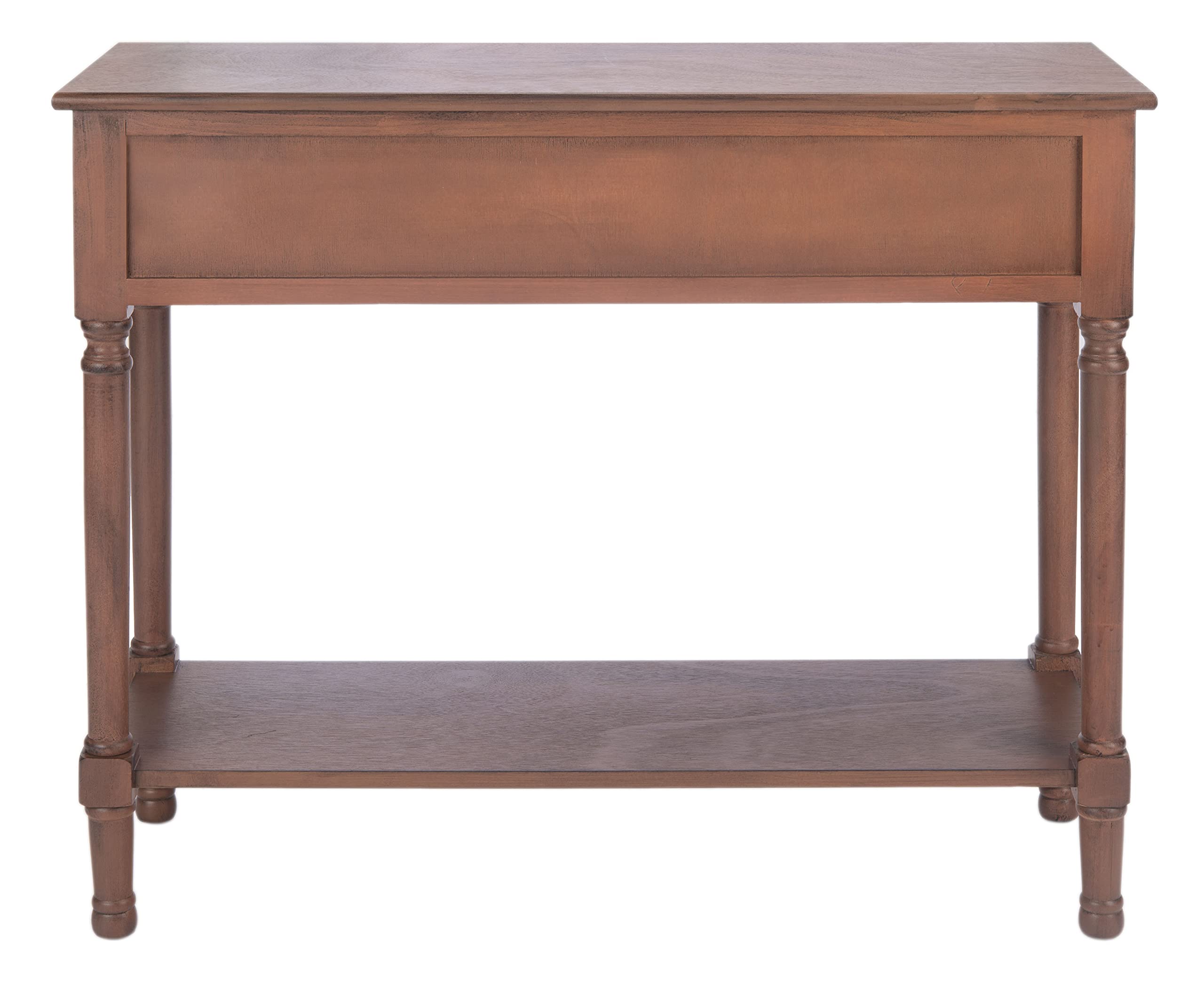 Home Collection Allura Brown 2-Drawer Bottom Shelf Console Table