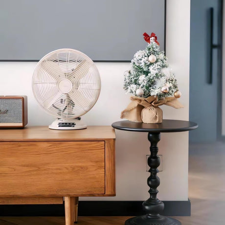 OINKSAAK,Round Side Table，Accent Table，Small end Table，Living Room Tables，Drink Table，Outdoor Side Table，Bistro Table，Metal Circle Antique Pedestal Round Table - Bircata