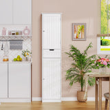 Storage Cabinet, Bathroom Cabinet with 2 Doors & 1 Drawer, Storage Cabinet with Adjustabl